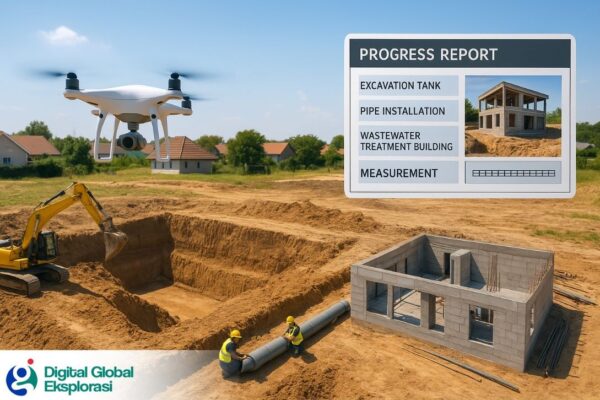 Pemetaan Drone untuk Sistem IPAL Perumahan di Depok,  Global Eksplorasi solusinya