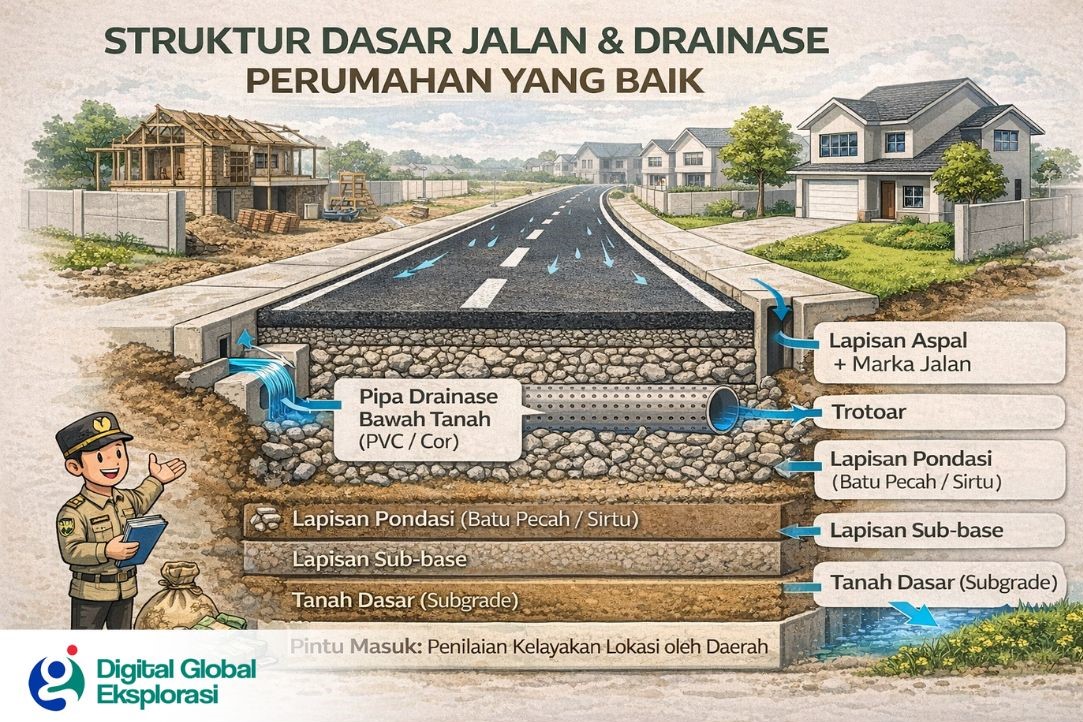 Biaya Pembuatan Jalan dan Drainase untuk Perumahan Kavling, ini Detailnya Lengkap Dengan Contoh Biaya Pembuatan Jalan dan Drainase untuk Perumahan Kavling, ini Detailnya Lengkap Dengan Contoh