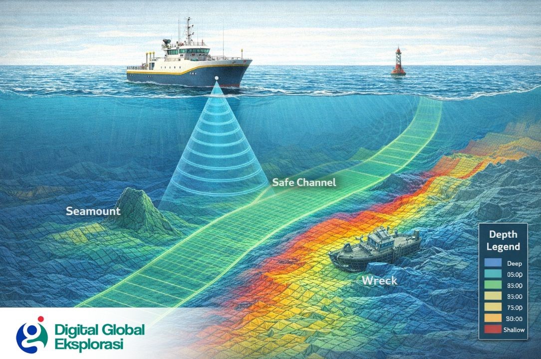 Pemetaan Batimetri untuk Penentuan Alur Pelayaran Efisien, Jasa Global Eksplorasi