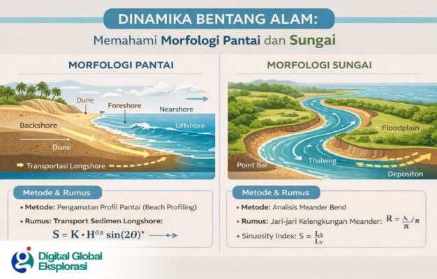 Cara Menghitung Laju Perubahan Morfologi Pantai dan Sungai, Berikut Metode dan Rumusnya
