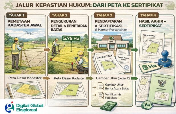 Pemetaan Kadaster per Hektar untuk Sertifikasi Tanah, ini RABnya
