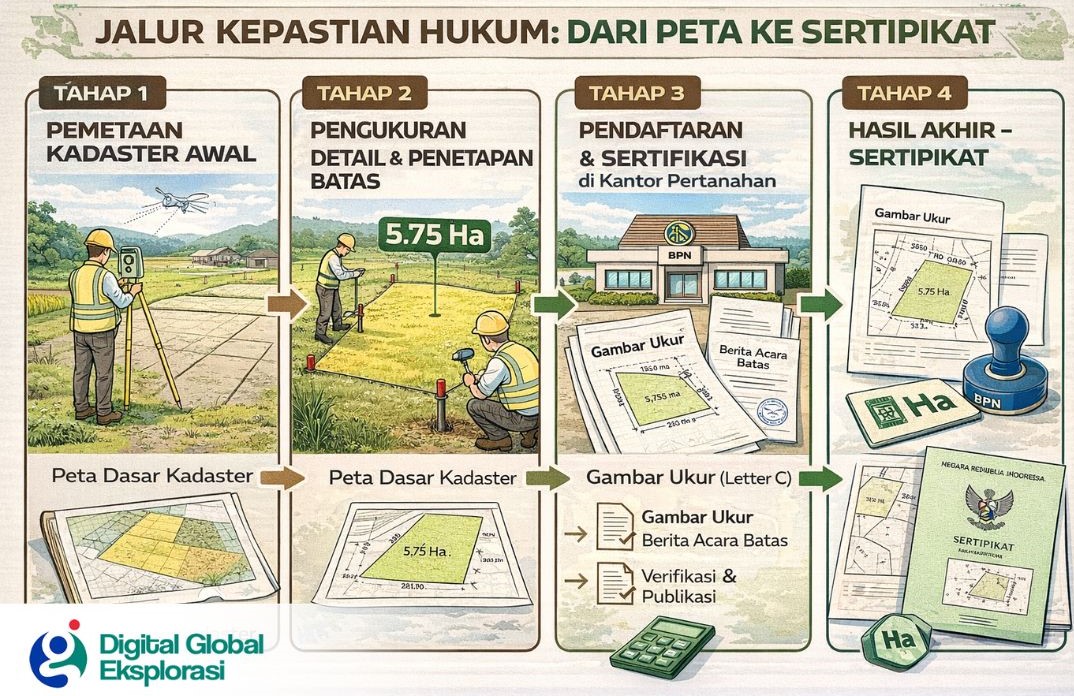 Pemetaan Kadaster per Hektar untuk Sertifikasi Tanah, ini RABnya