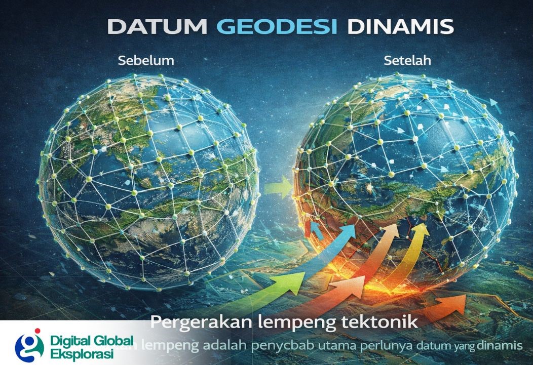 Pergerakan Lempeng Tektonik terhadap Datum Geodesi Dinamis, ini Dampaknya