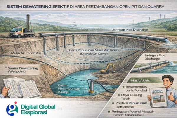 Sistem Dewatering yang Efektif Buat Metode Open Pit dan Quarry, Berikut Detailnya