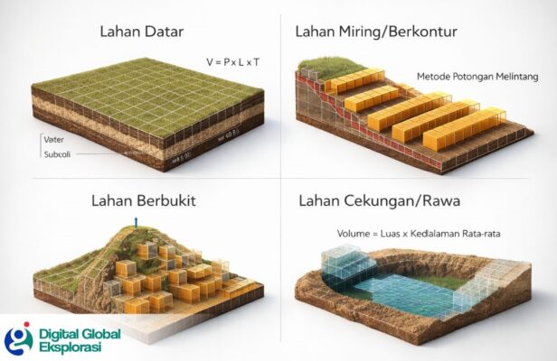 Perhitungan Volume Tanah untuk Berbagai Bentuk Lahan, ini Rumus dan Metodenya