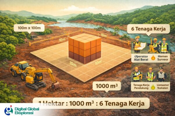 Berapa Biaya Tenaga Kerja per Proyek Galian C di Balikpapan , ini Estimasinya untuk 1000 m³ dan 1 Hektar