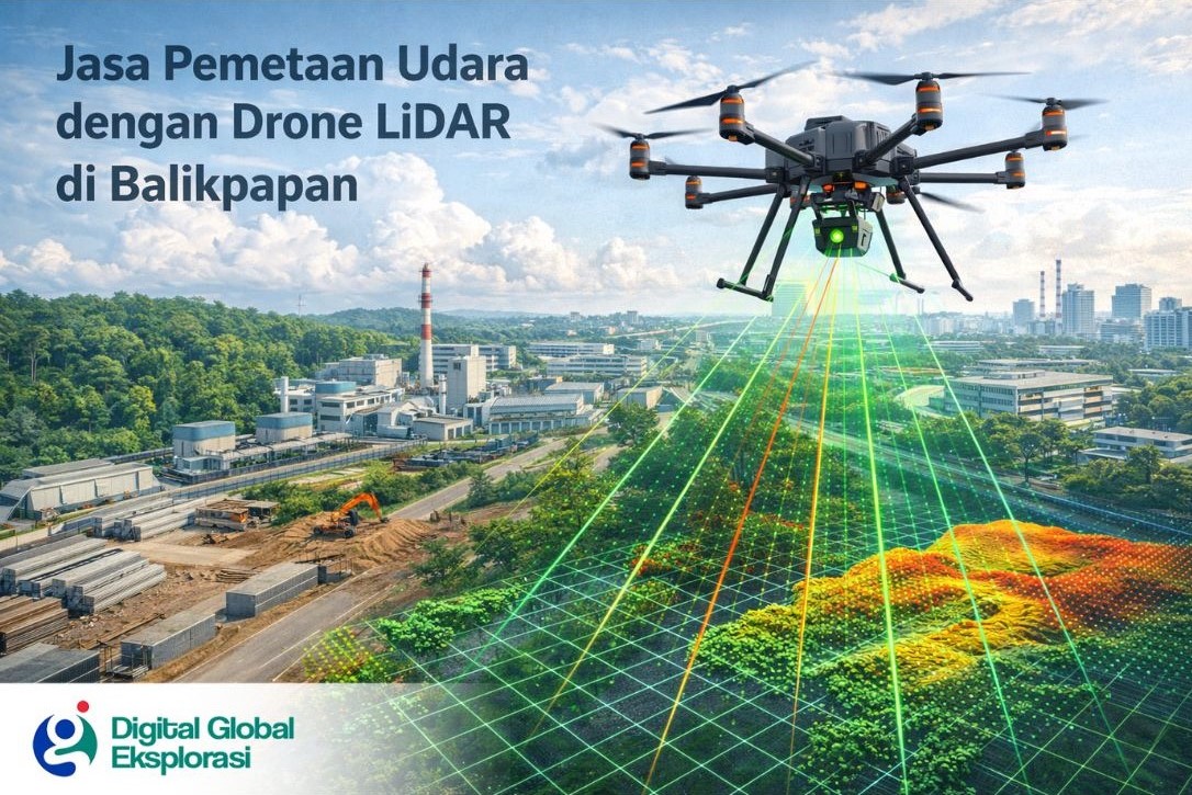 Jasa Pemetaan Drone LiDAR di Balikpapan, Akurat oleh Global Eksplorasi